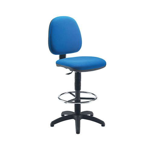 Jemini Medium Back Draughtsman Chair 600x600x855-985mm Blue KF838252