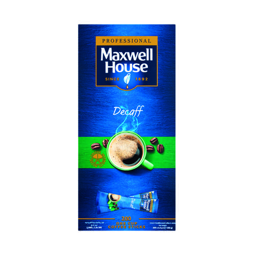 Maxwell House Instant Decaffeinated Coffee Powder Sticks PK200