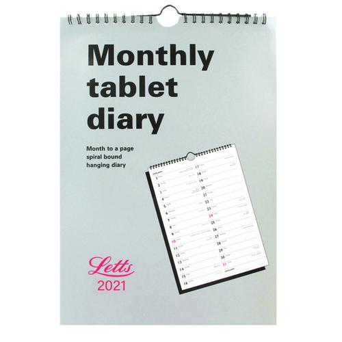 Letts Monthly Tablet Calendar 2021 21-TMT