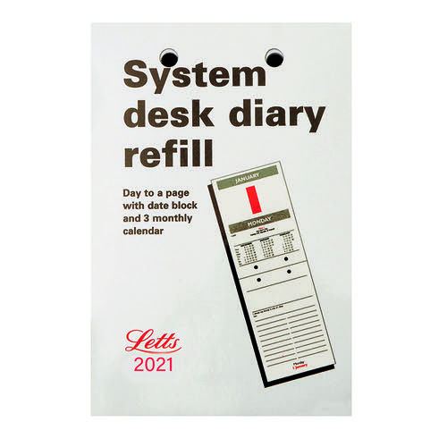 Letts System Desk Refill 2021 21-TSDR
