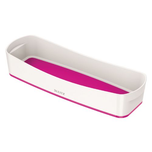 Leitz MyBox Tray Organiser WOW White Pink