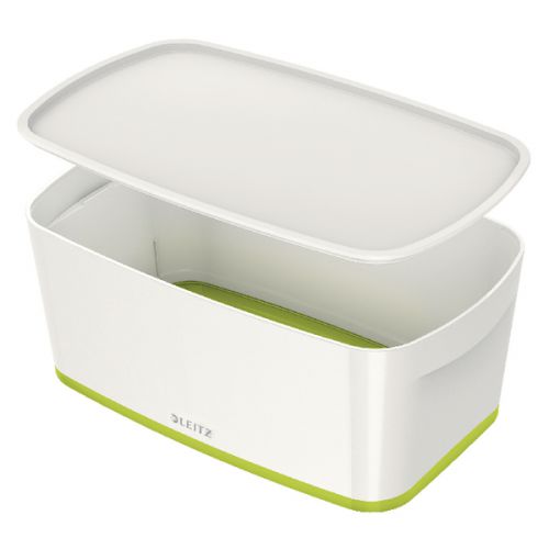 Leitz MyBox Small with Lid WOW White Green