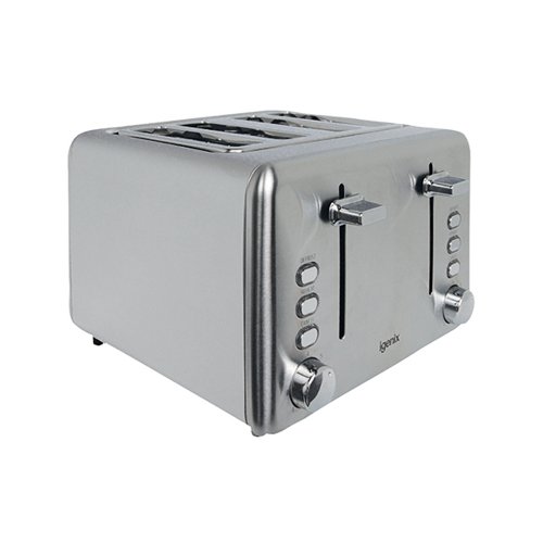 Igenix Toaster 4-Slice (Stainless steel finish with varying heat settings) FCL4001/H
