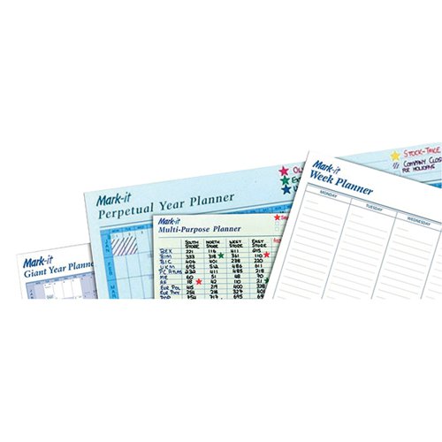 Mark-it+Perpetual+Month+Planner+Laminated+with+Notes+Column+W900xH600mm+Ref+MP