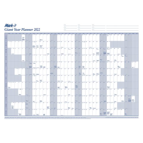 Mark-It Giant Year Planner 2022 22YP Mark-It Giant Year Planner 2022 22YP