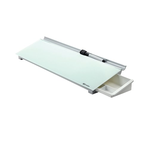 Nobo Glass Desktop Whiteboard Pad Brilliant White