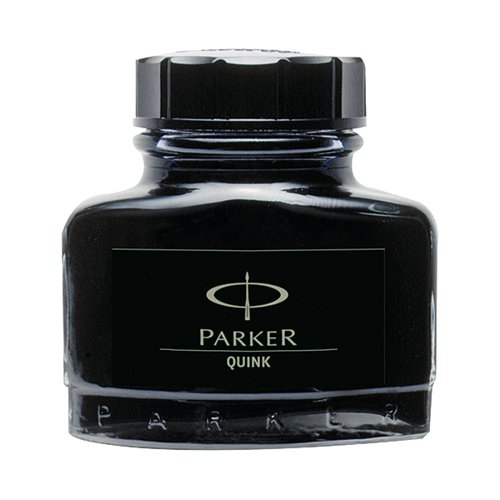Parker Quink Permanent Ink Bottle Black 2oz S0037460