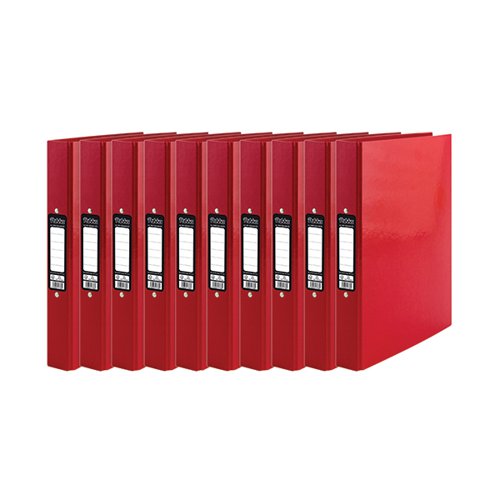 Pukka Brights Ringbinder A4 Red (Pack of 10) BR-7766