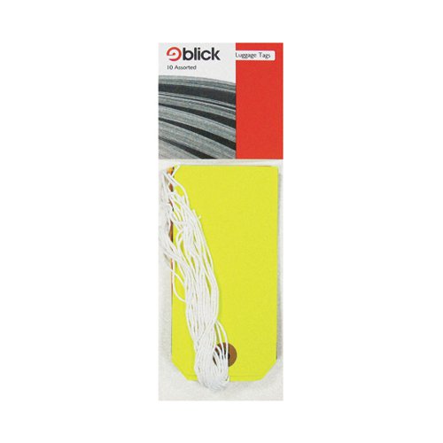 Westdesign Blick Luggage Tag Assorted Colours (Pack of 100) RS218852
