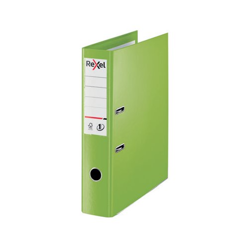 Rexel Choices 75mm Lever Arch File Polypropylene Green 2115514