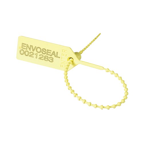 Security Seal Pull Tight 149mm Numbered Yellow (Pack of 1000) 323473