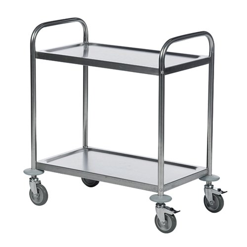 Economy Stainless Steel 2-Shelf Trolley 375608