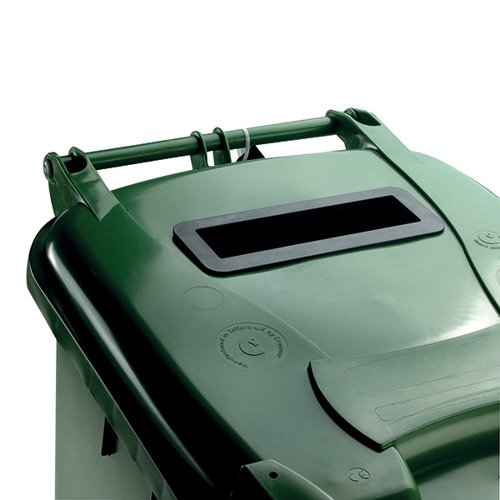 Confidential Waste Wheelie Bin 360 Litre Green 377917