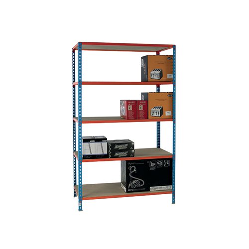 Standard Duty Painted Orange Shelf Unit Blue 378985