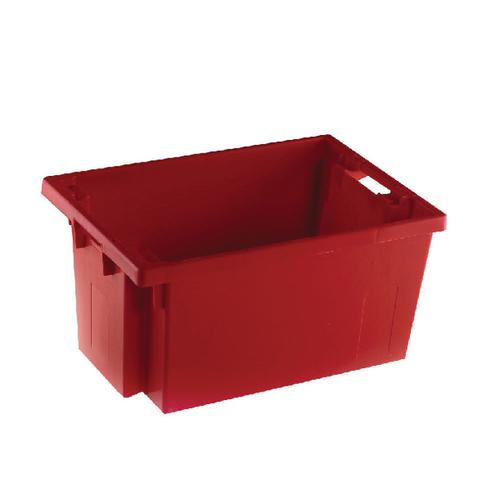 VFM Red Solid Slide Stack/Nesting Container 50 Litre 382964