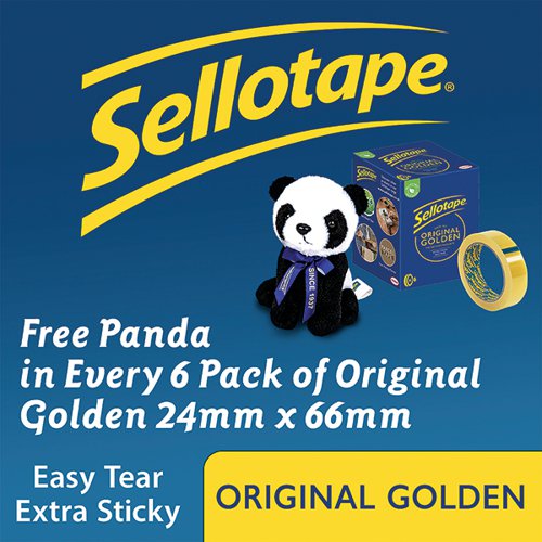 Sellotape Original Golden Tape 24mmx66m (Pack of 6) 2028242