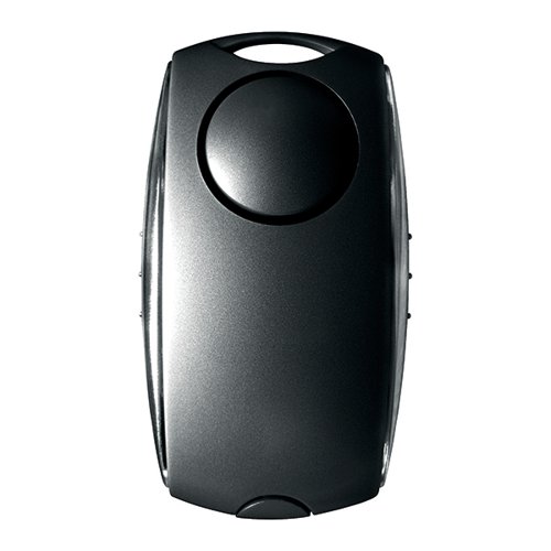Securikey Personal Alarm Black /Silver (Activate by pushing the sides 120dB siren) PAECABlack