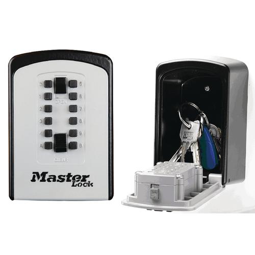 Masterlock Push Access Key Store Black /Grey (Wall mountable with waterproof cover) 5412D