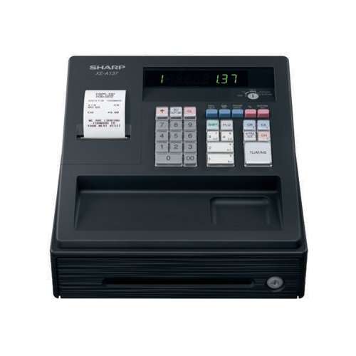Sharp XE-A137 Cash Register Black XEA137BK