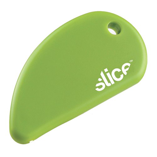 Slice Safety Cutter Green (Ceramic blade non-slip rubberised surface) 00100