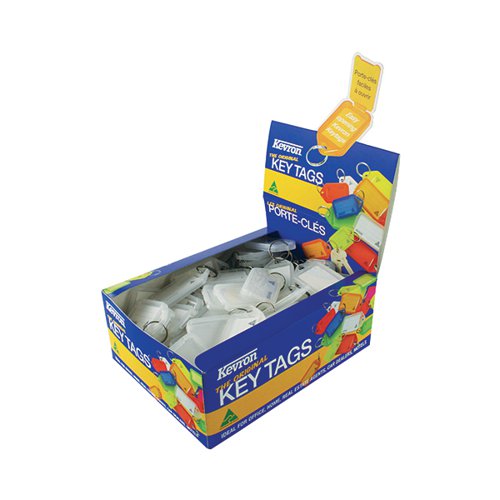 Kevron Keytags Plastic Tub Clear ID5CLR100Z (PK100)