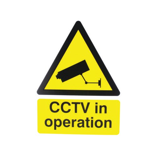 Warning Sign 400x300mm CCTV In Operation PVC CTV3B/R