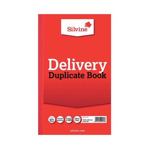 Silvine Duplicate Delivery Book 210x127mm (Pack of 6) 613-T