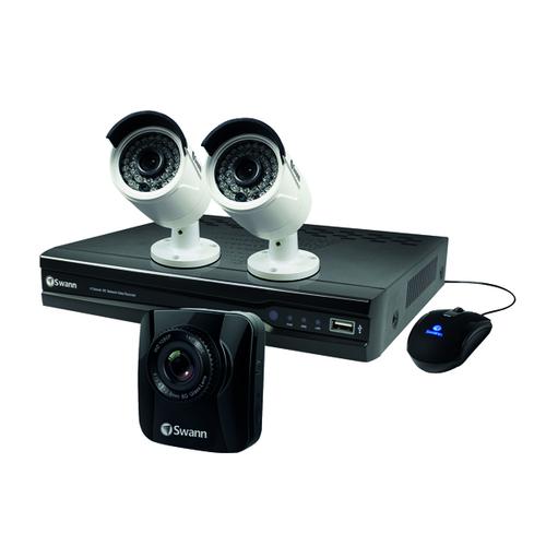 Swann 4 Channel 2 Camera DVR CCTV Kit FOC Dashcam SWNVK-474002-UK