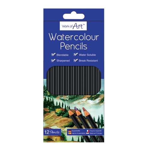 Work of Art Watercolour Pencils (Pack of 12) TAL05146
