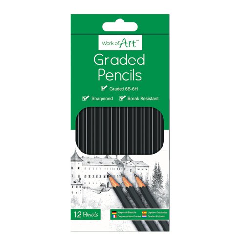 Work of Art Graded Pencils (Pack of 12) TAL05147