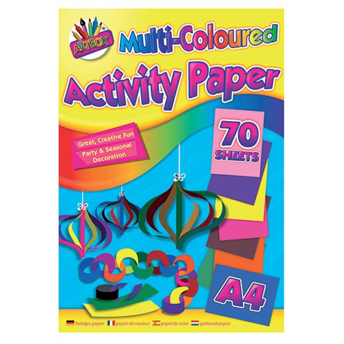 Art Box Activity Paper Pad A4 Assorted (Pack of 12) TAL06872