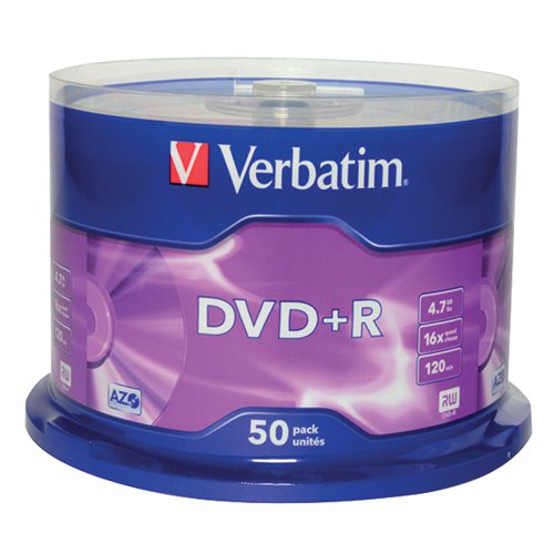 Verbatim DVD Plus R Non Printable Spindle of 50