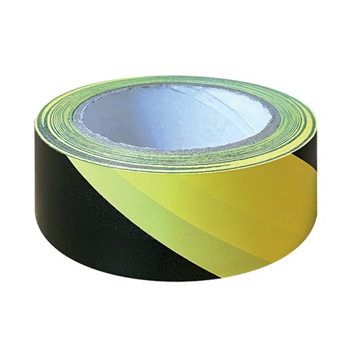 Black And Yellow Hazard Tape 33m (Pack of 6) HZT3348
