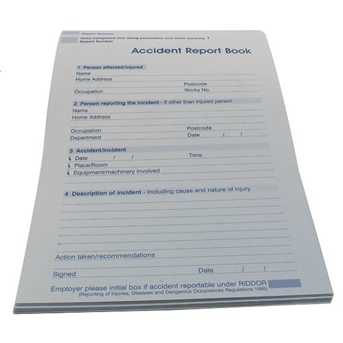Wallace Cameron Accident Report Book 5401015