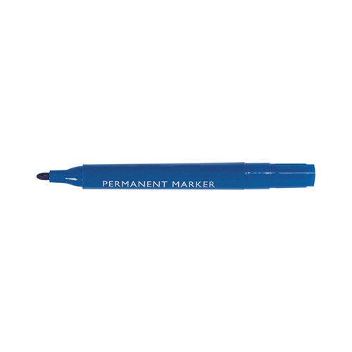 Blue Permanent Bullet Tip Marker (Pack of 10) WX26046