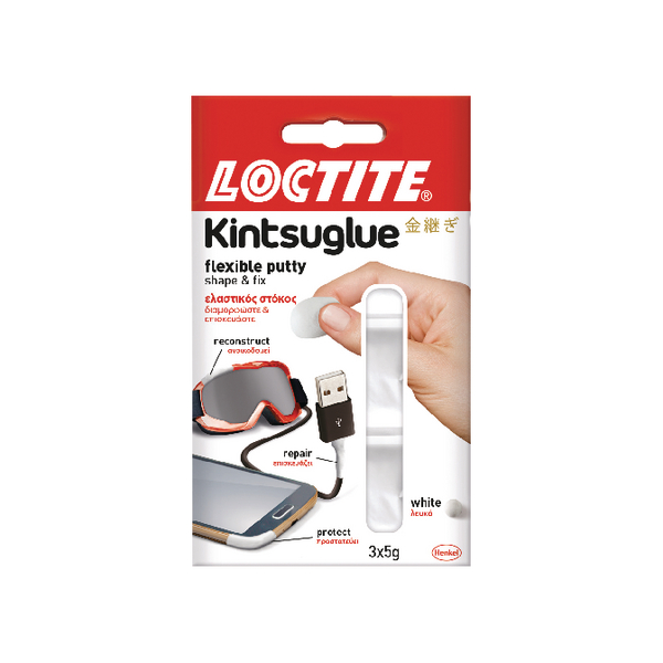 Loctite Kintsuglue Putty White 5g (Pack of 3) 2239177 Loctite Kintsuglue Putty White 5g (Pack of 3) 2239177