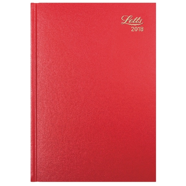 Letts 11X Diary Red A5 Day/Page 2018 18-T11XRD Letts 11X Diary Red A5 Day/Page 2018 18-T11XRD