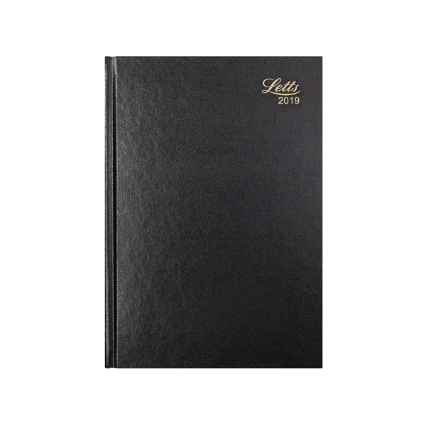 Letts 11Z A4 Day/Page Diary Black 2019 19-T11ZBK Letts 11Z A4 Day/Page Diary Black 2019 19-T11ZBK