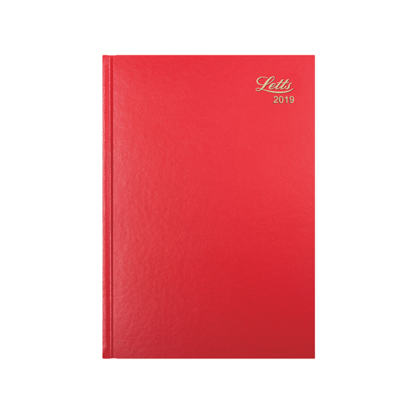 Letts 11Z A4 Day/Page Diary Red 2019 19-T11ZRD Letts 11Z A4 Day/Page Diary Red 2019 19-T11ZRD