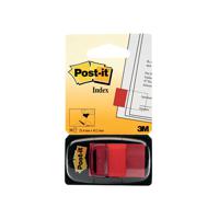 3M Post-it Index Tab 25mm Red With Dispenser 680-1 Pack of 50