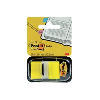 3M Post-it Index Tab 25mm Yellow With Dispenser 680-5 Pack of 50