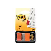 3M Post-it Index Tab 25mm Orange 680-4 12 Packs of 50