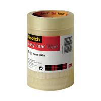 Scotch Easy Tear Clear Tape 25mmx66m ET2566T6