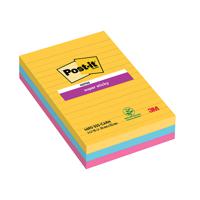 Post-it Super Sticky Z-Notes, Cosmic Colour Collection, 76 mm x 76 mm, 90  Sheets/Pad, 8 + 4 Free Pads/Pack : Office Products 
