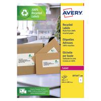 Avery Laser Shipping Label White 199.6x289.1mm 1 per Sheet Pk 100 LR7167-100