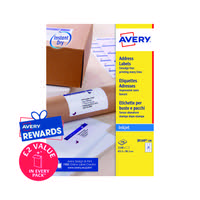 Avery Inkj Label 63.5x38.1mm 21 Per Sheet Wht (Pack of 2100) J8160-100