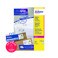 Avery Ultragrip Laser Label 63.5x38.1mm White (Pack of 2100) L7160-100
