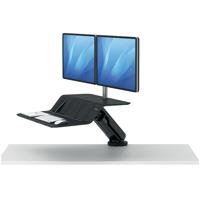 Fellowes Lotus RT Sit/Stand Workstation Dual Screen Black 8081601