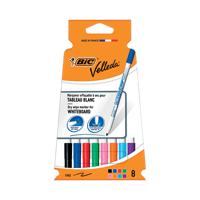 Bic Velleda Whiteboard Marker 1721 Fine Tip Assorted Pk 8 1199005728