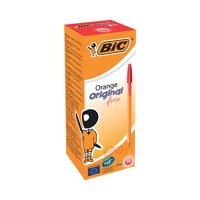 Bic Orange Fine Ballpoint Pen Red Ink 1199110112